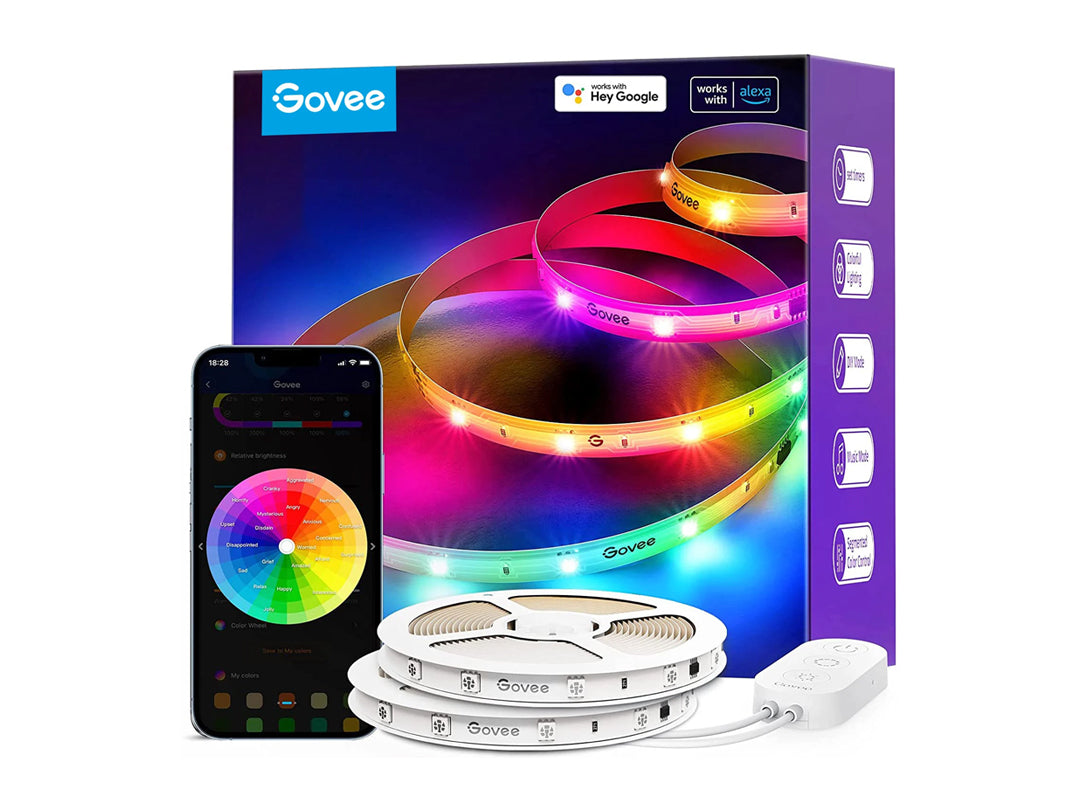 Govee RGBIC Basic Wi-Fi + Bluetooth LED Strip Lights - 5m Govee RGBIC Basic Wi-Fi + Bluetooth LED Strip Lights - 5m